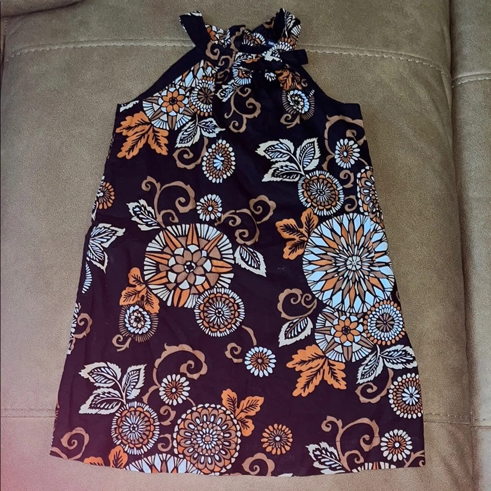 Floral Halter Dress with Bow